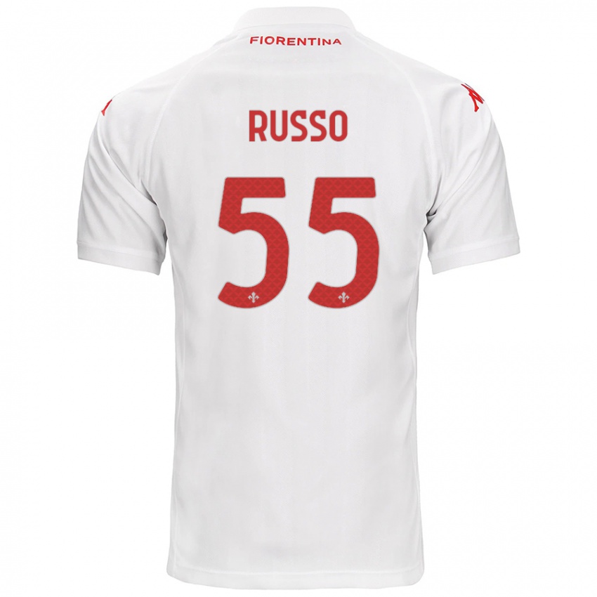 Homem Camisola Federica Russo #55 Branco Alternativa 2024/25 Camisa