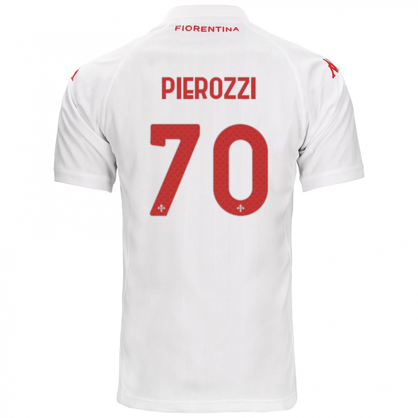 Homem Camisola Niccolo Pierozzi #70 Branco Alternativa 2024/25 Camisa