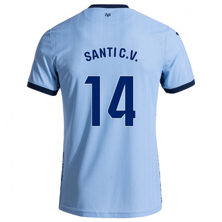 Homem Camisola Santi Comesaña #14 Celeiro Azul Alternativa 2024/25 Camisa