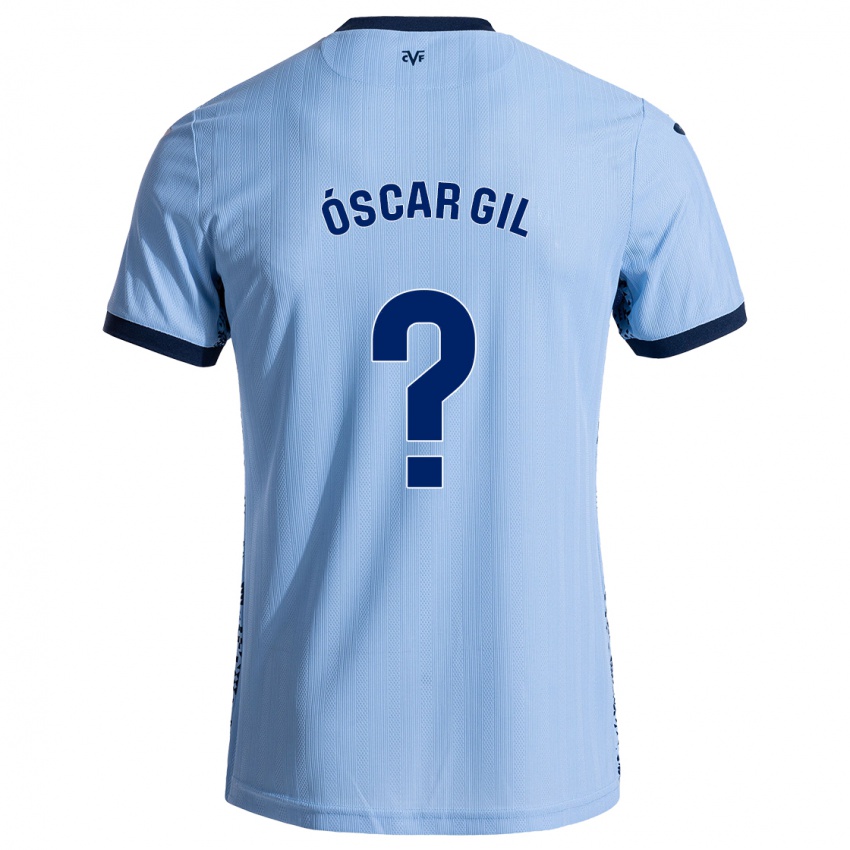 Homem Camisola Óscar Gil #0 Celeiro Azul Alternativa 2024/25 Camisa