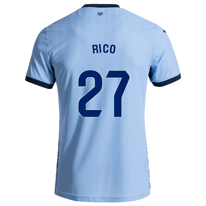 Homem Camisola Vera Rico #27 Celeiro Azul Alternativa 2024/25 Camisa