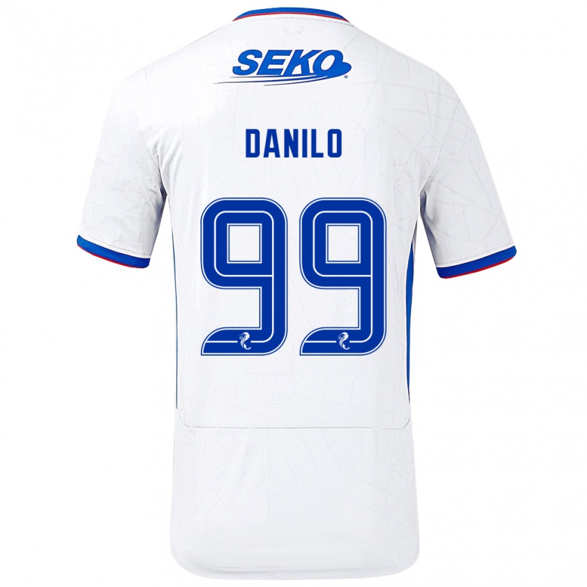 Homem Camisola Danilo #99 Azul Branco Alternativa 2024/25 Camisa