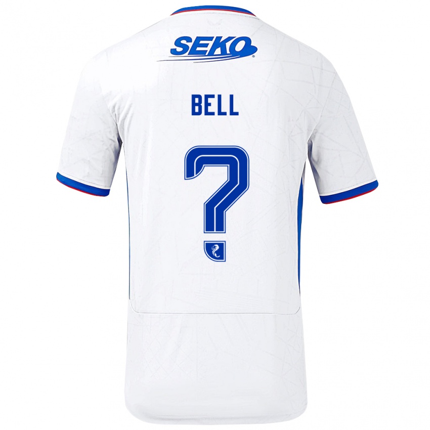 Homem Camisola Cameron Bell #0 Azul Branco Alternativa 2024/25 Camisa