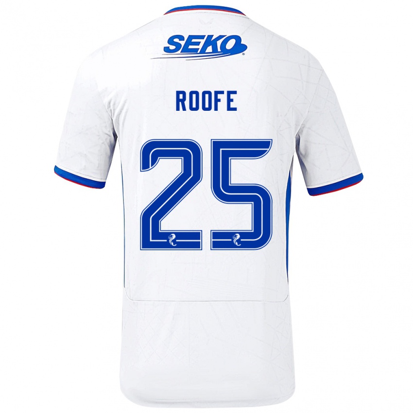 Homem Camisola Kemar Roofe #25 Azul Branco Alternativa 2024/25 Camisa