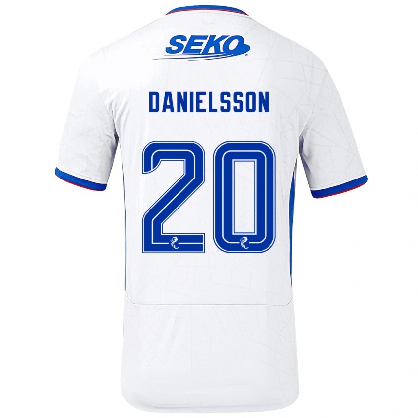 Homem Camisola Jenny Julia Danielsson #20 Azul Branco Alternativa 2024/25 Camisa