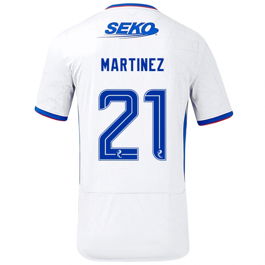 Homem Camisola Lisa Martinez #21 Azul Branco Alternativa 2024/25 Camisa