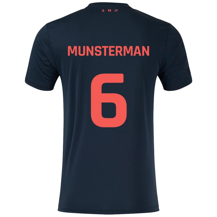 Homem Camisola Marthe Munsterman #6 Vermelho Preto Alternativa 2024/25 Camisa