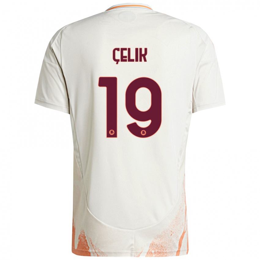 Homem Camisola Zeki Celik #19 Creme Branco Laranja Alternativa 2024/25 Camisa