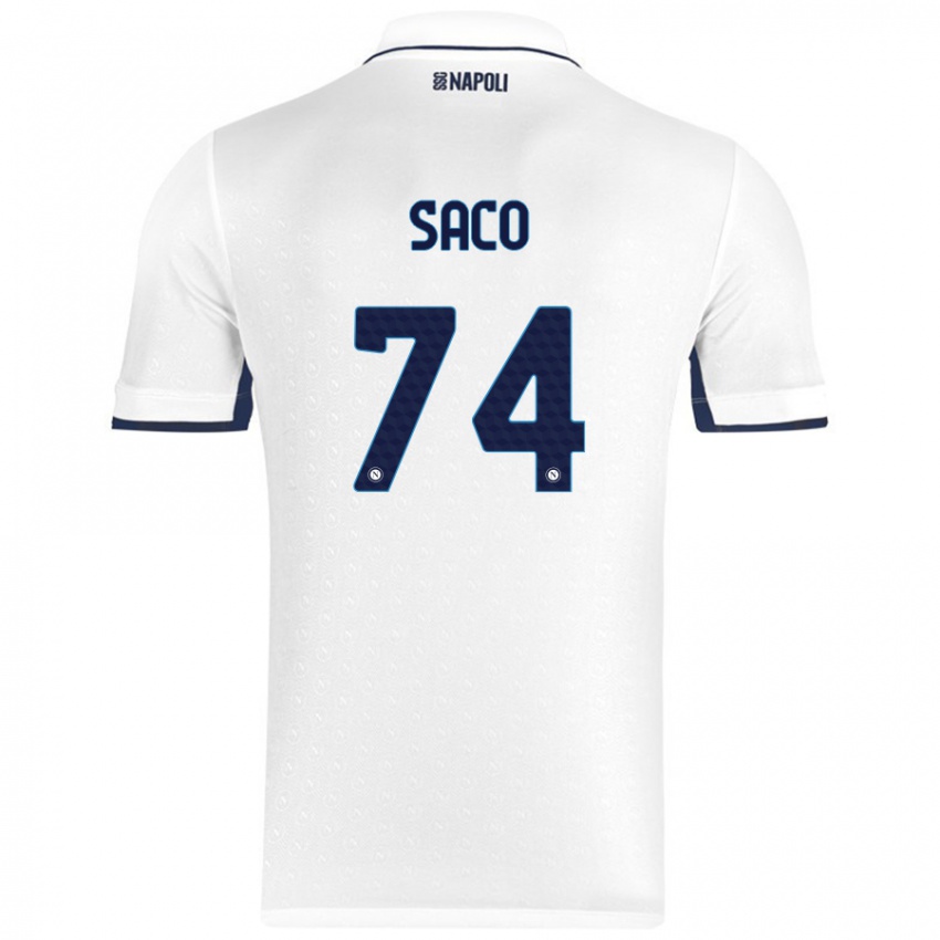 Homem Camisola Coli Saco #74 Azul Real Branco Alternativa 2024/25 Camisa