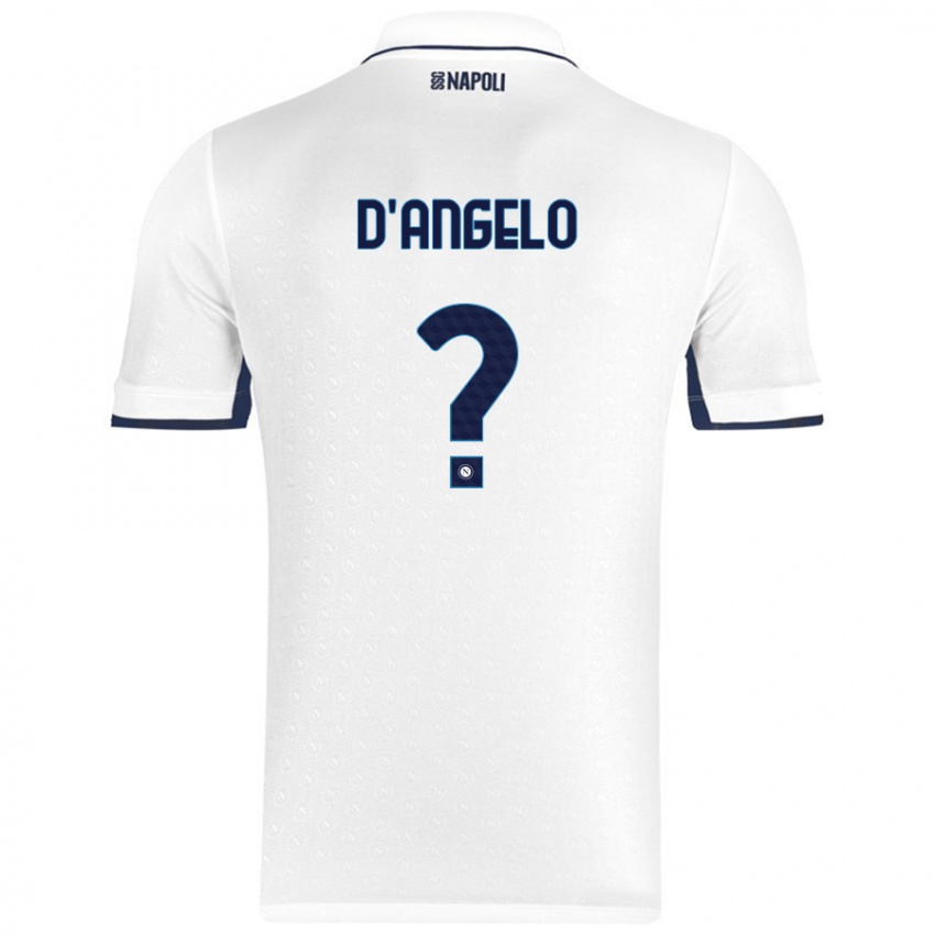 Homem Camisola Giuseppe D'angelo #0 Azul Real Branco Alternativa 2024/25 Camisa