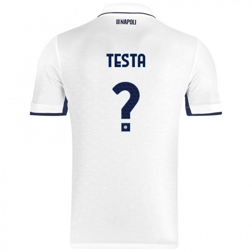 Homem Camisola Vincenzo Testa #0 Azul Real Branco Alternativa 2024/25 Camisa