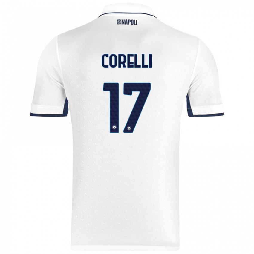 Homem Camisola Alice Corelli #17 Azul Real Branco Alternativa 2024/25 Camisa