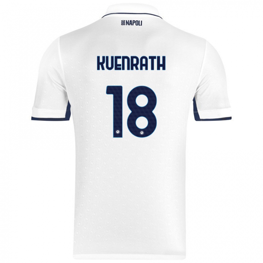 Homem Camisola Melanie Kuenrath #18 Azul Real Branco Alternativa 2024/25 Camisa