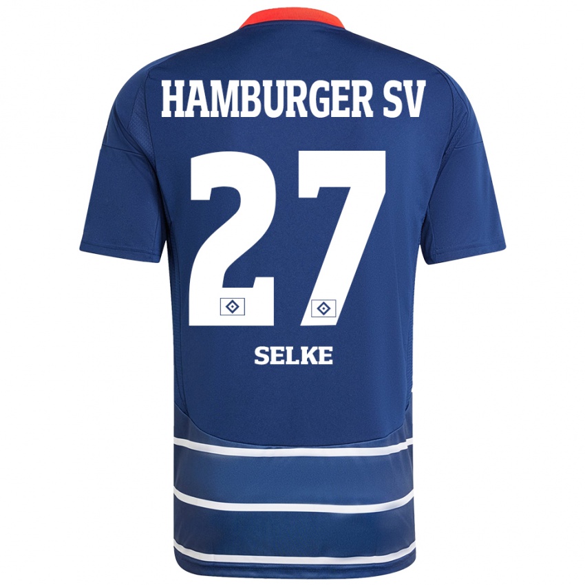 Homem Camisola Davie Selke #27 Azul Escuro Alternativa 2024/25 Camisa