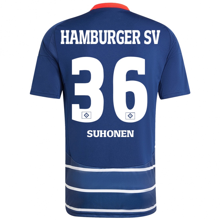 Homem Camisola Anssi Suhonen #36 Azul Escuro Alternativa 2024/25 Camisa