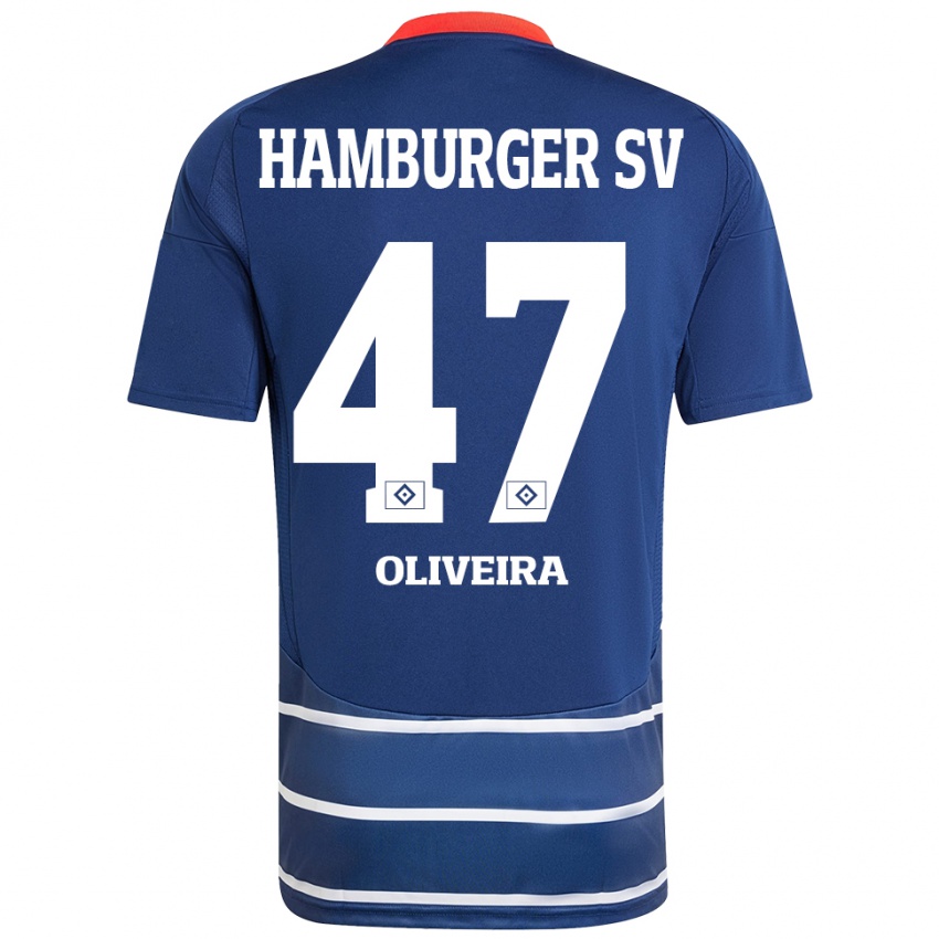 Homem Camisola Nicolas Oliveira #47 Azul Escuro Alternativa 2024/25 Camisa