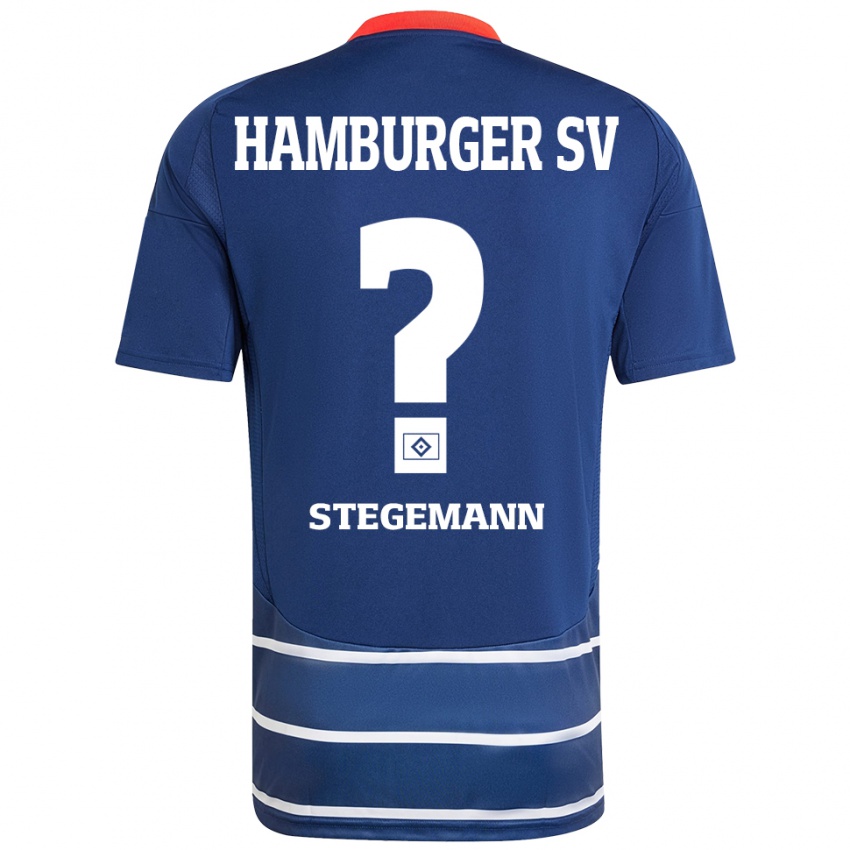 Homem Camisola Jean-Pierre Stegemann #0 Azul Escuro Alternativa 2024/25 Camisa