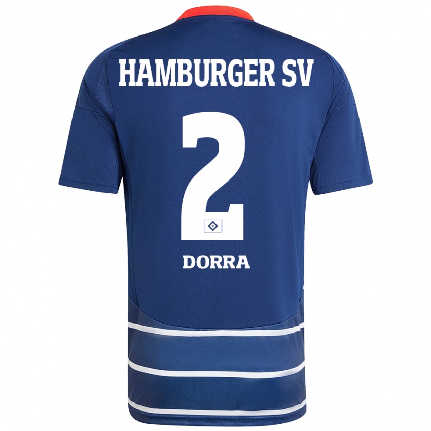 Homem Camisola Raphael Dorra #2 Azul Escuro Alternativa 2024/25 Camisa