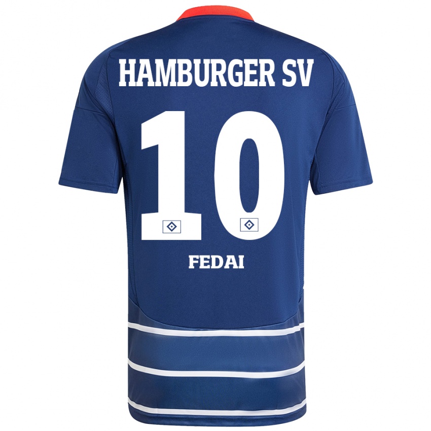 Homem Camisola Martin Fedai #10 Azul Escuro Alternativa 2024/25 Camisa