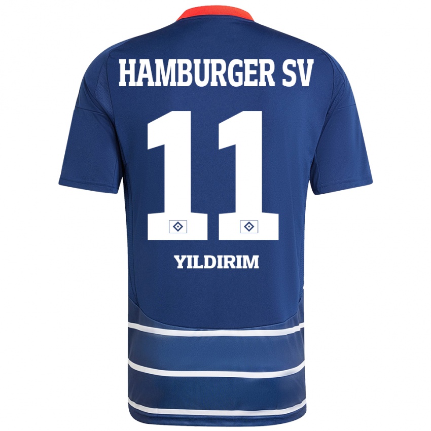 Homem Camisola Mehmet Yildirim #11 Azul Escuro Alternativa 2024/25 Camisa