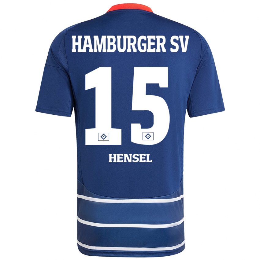 Homem Camisola Janoah Hensel #15 Azul Escuro Alternativa 2024/25 Camisa