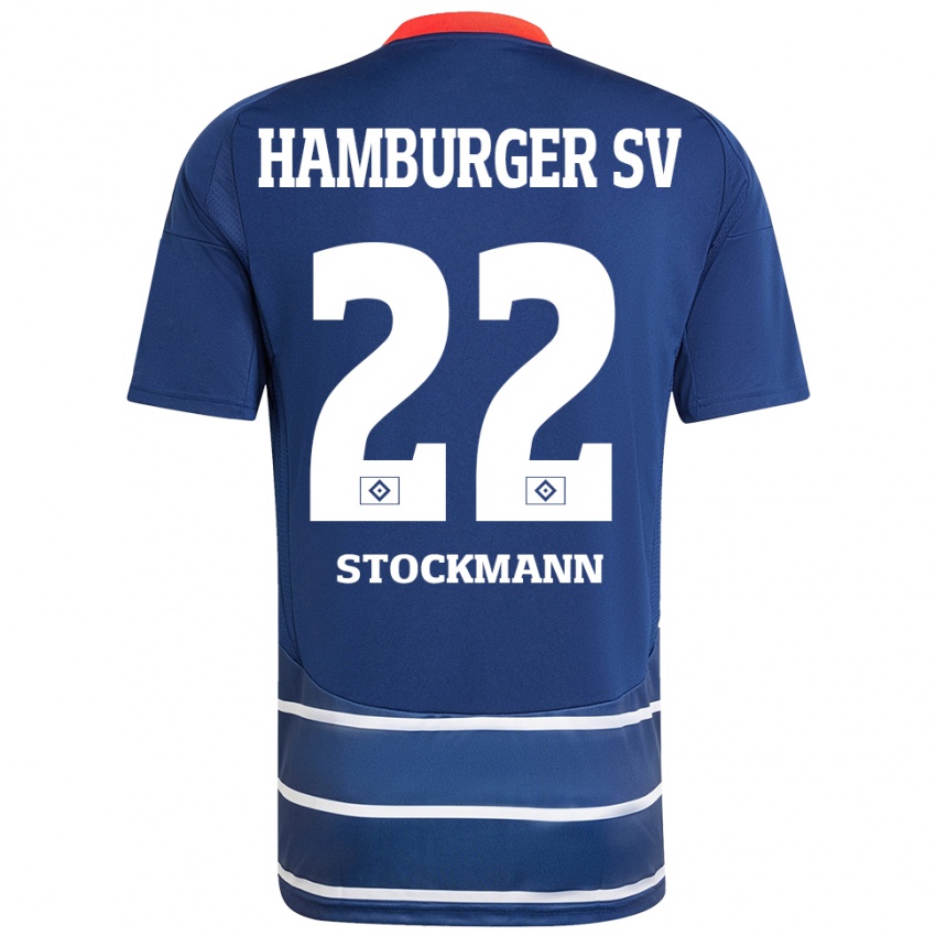 Homem Camisola Sarah Stöckmann #22 Azul Escuro Alternativa 2024/25 Camisa