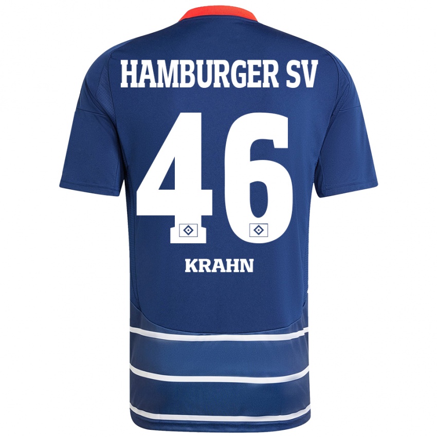 Homem Camisola Elijah Krahn #46 Azul Escuro Alternativa 2024/25 Camisa