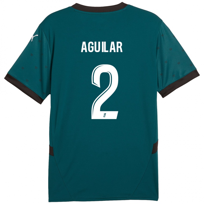 Homem Camisola Ruben Aguilar #2 Verde Escuro Alternativa 2024/25 Camisa