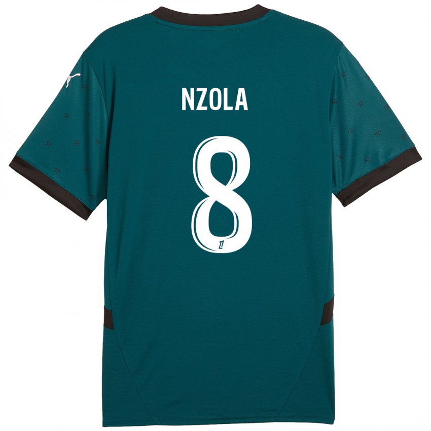 Homem Camisola M'bala Nzola #8 Verde Escuro Alternativa 2024/25 Camisa