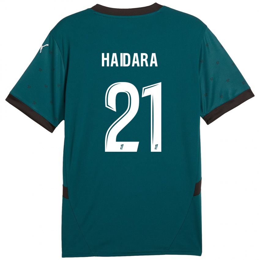 Homem Camisola Massadio Haidara #21 Verde Escuro Alternativa 2024/25 Camisa