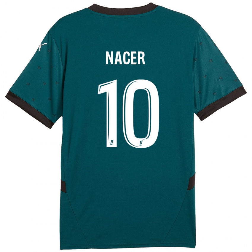 Homem Camisola Myriem Nacer #10 Verde Escuro Alternativa 2024/25 Camisa