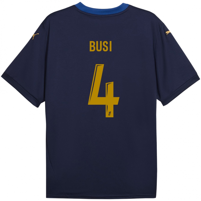 Homem Camisola Maxime Busi #4 Ouro Da Marinha Alternativa 2024/25 Camisa