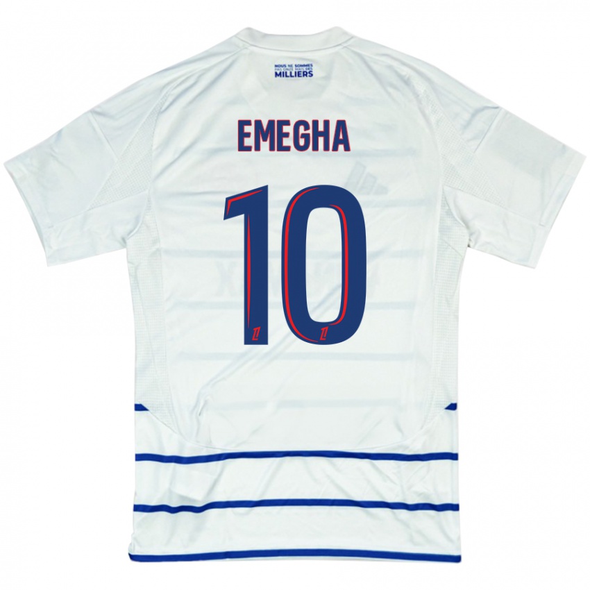 Homem Camisola Emanuel Emegha #10 Azul Branco Alternativa 2024/25 Camisa