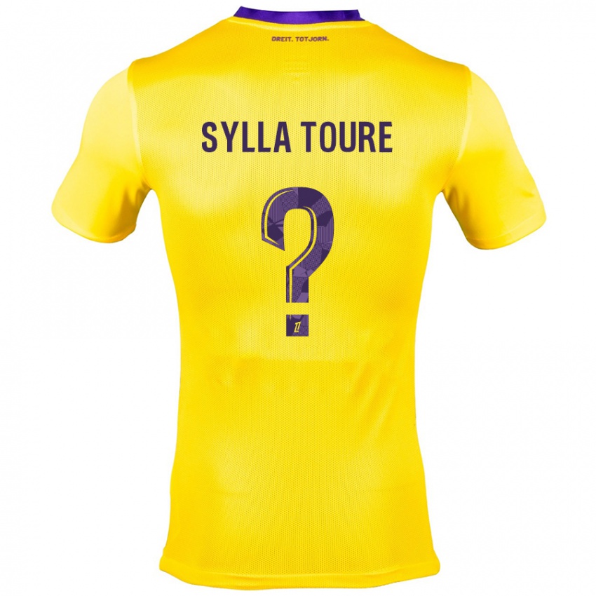 Homem Camisola Ismael Sylla Touré #0 Roxo Amarelo Alternativa 2024/25 Camisa