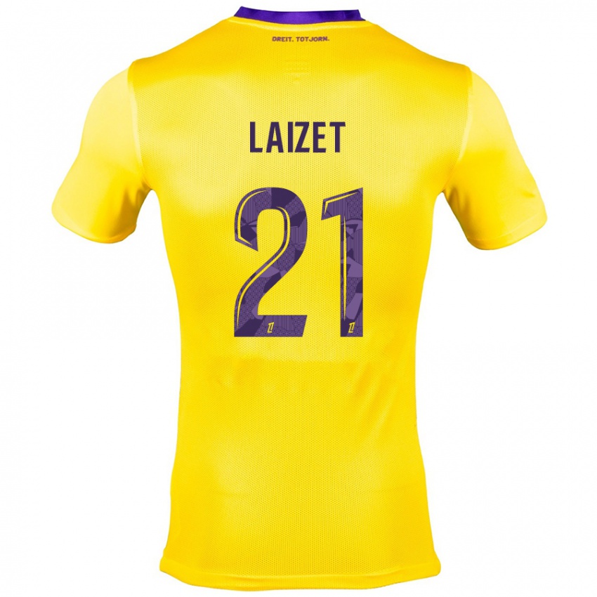 Homem Camisola Emma Laizet #21 Roxo Amarelo Alternativa 2024/25 Camisa