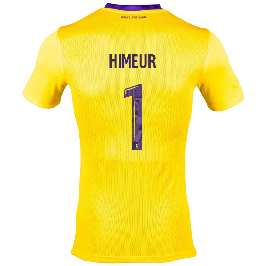 Homem Camisola Thomas Himeur #1 Roxo Amarelo Alternativa 2024/25 Camisa