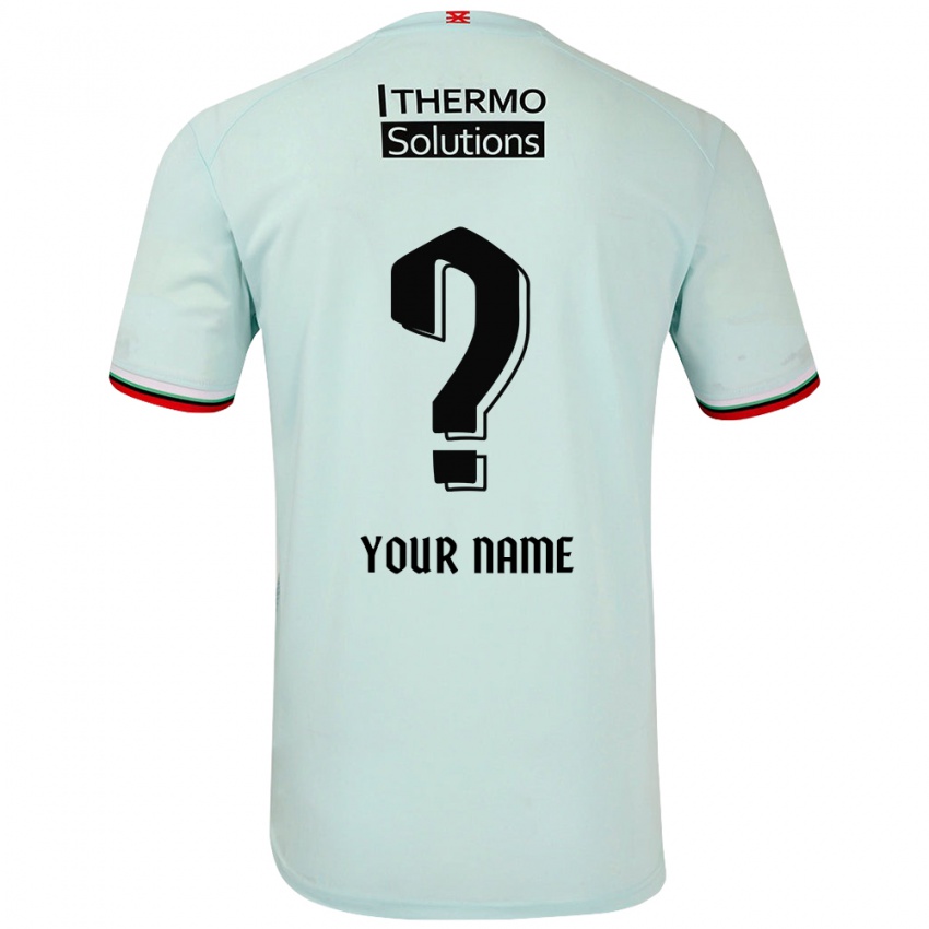 Homem Camisola Seu Nome #0 Verde Claro Alternativa 2024/25 Camisa