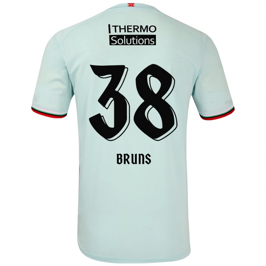 Homem Camisola Max Bruns #38 Verde Claro Alternativa 2024/25 Camisa