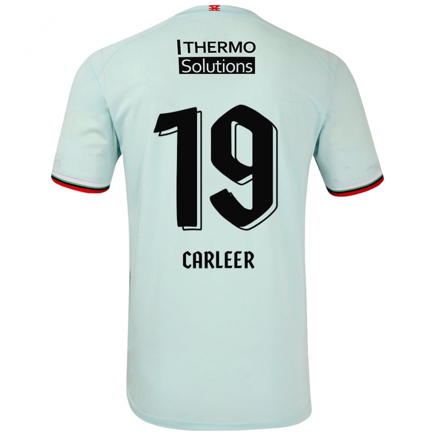 Homem Camisola Lieske Carleer #19 Verde Claro Alternativa 2024/25 Camisa