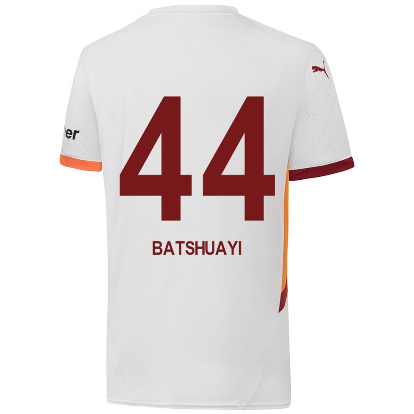 Homem Camisola Michy Batshuayi #44 Branco Amarelo Vermelho Alternativa 2024/25 Camisa