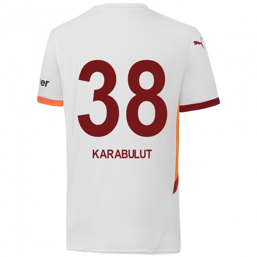 Homem Camisola Arzu Karabulut #38 Branco Amarelo Vermelho Alternativa 2024/25 Camisa