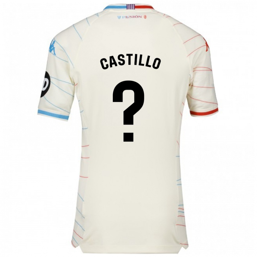 Homem Camisola Gonzalo Castillo #0 Azul Vermelho Branco Alternativa 2024/25 Camisa