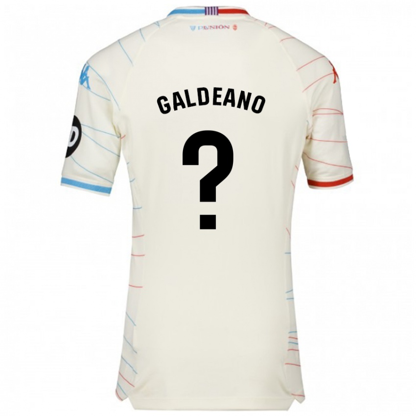 Homem Camisola Alejandro Galdeano #0 Azul Vermelho Branco Alternativa 2024/25 Camisa