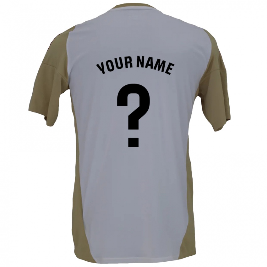 Homem Camisola Seu Nome #0 Branco Brown Alternativa 2024/25 Camisa