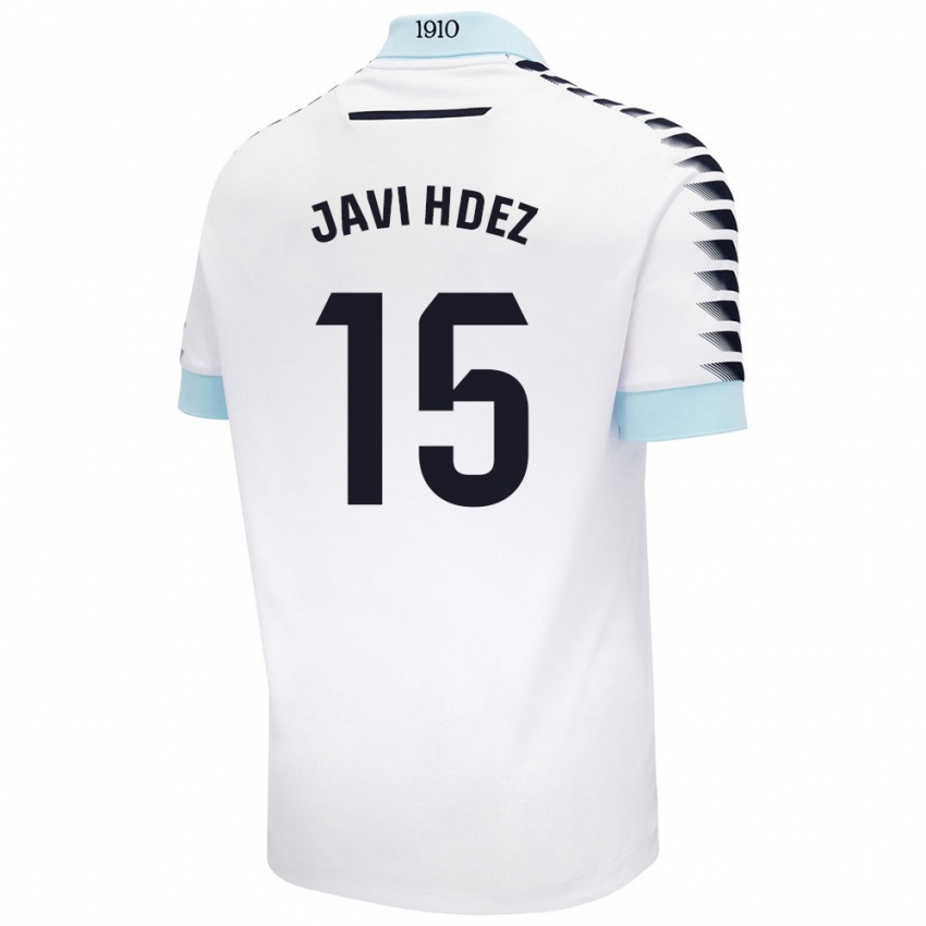 Homem Camisola Javi Hernández #15 Azul Branco Alternativa 2024/25 Camisa