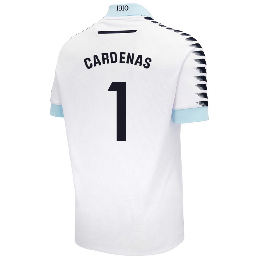 Homem Camisola Raquel Cárdenas #1 Azul Branco Alternativa 2024/25 Camisa