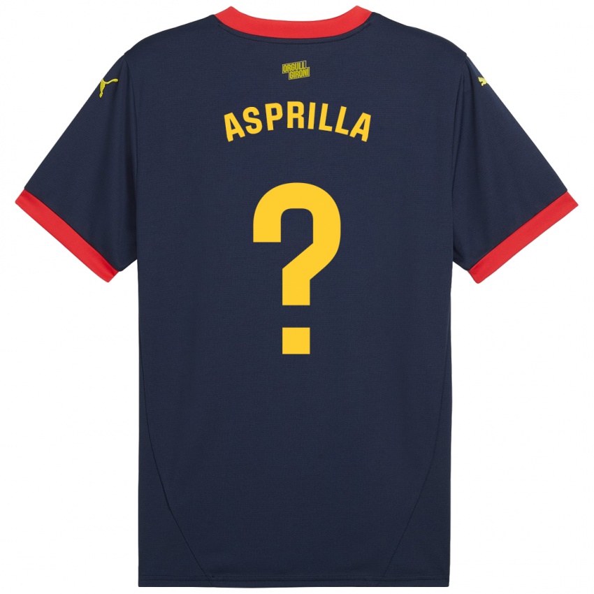 Homem Camisola Yáser Asprilla #0 Vermelho Marinho Alternativa 2024/25 Camisa