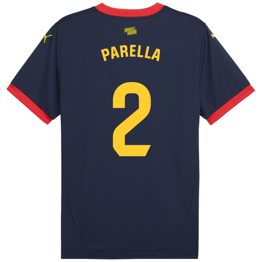 Homem Camisola Virginia Parella #2 Vermelho Marinho Alternativa 2024/25 Camisa