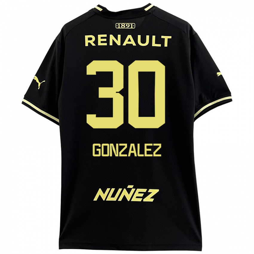 Homem Camisola Ángel González #30 Amarelo Preto Alternativa 2024/25 Camisa