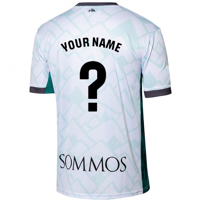 Homem Camisola Seu Nome #0 Verde Branco Alternativa 2024/25 Camisa